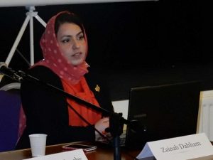 Dr. Zainab at the International conference on empowering women in diplomatic field
