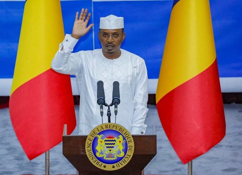 Chad swears in president after disputed election, ending years of military rule