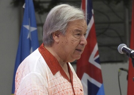 Guterres warns about catastrophic rising oceans in Pacific island states