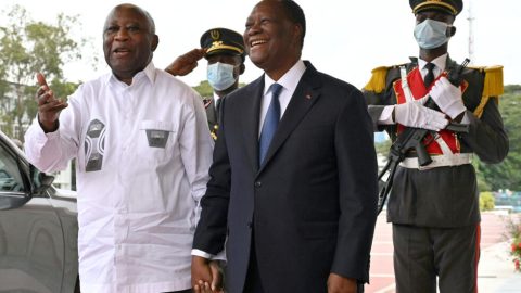 Ivory Coast election: Ouattara visits long-time rival Gbagbo