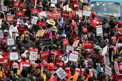 Three-day protests in Ghana demand the release of arrested activists