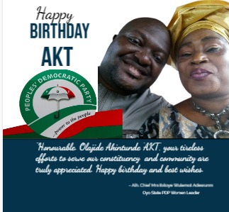 PDP Women Leader, Alhaja Wulemote Ibitoye Celebrates AKT on his birthday