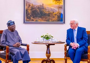 Tinubu hosts German President Frank-Walter Steinmeier, vows to strenghten bilateral ties