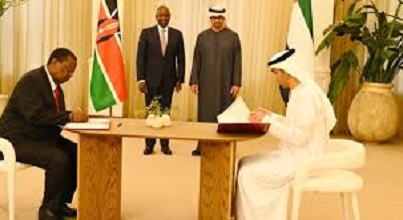 Kenya, UAE sign economic agreement to improve trade ties