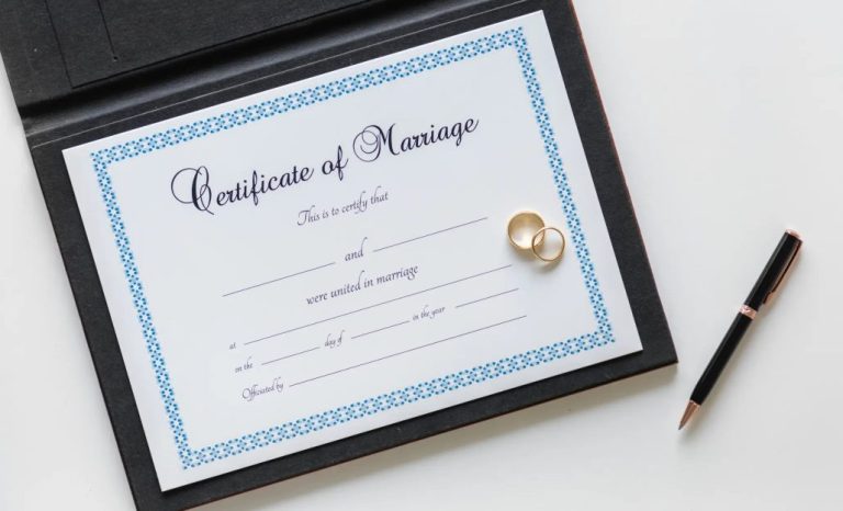 Certificate of Marriage