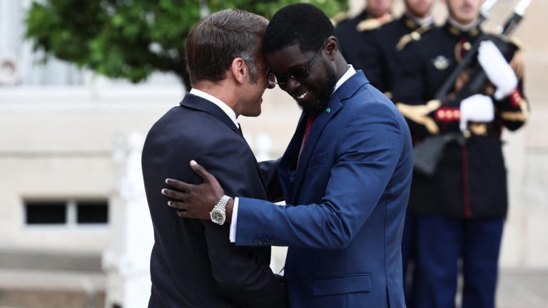 Senegalese President Bassirou Diomaye Faye and his French counterpart, Emmanuel Macron