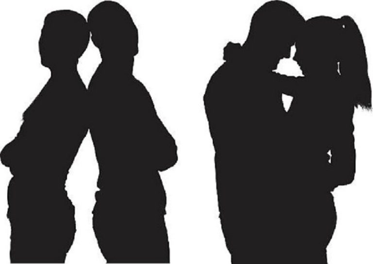 Couple standing together