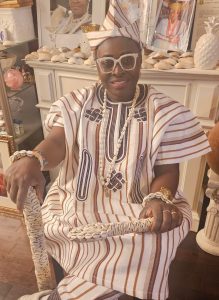 Celebrant in her cultural attire