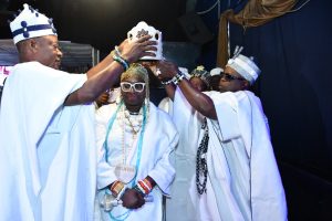 Crowning Princess Esther Betty by HSM Oba SK Akande