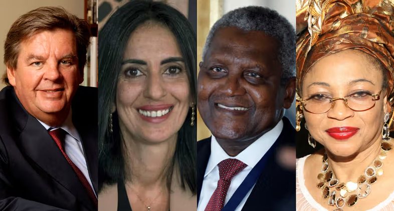 African billionaires such as Johann Rupert, Nassef Sawiris, Folorunsho Alakija, Patrice Motsepe and Aliko Dangote have built fortunes that intersect with global luxury brands, from high-end watches and jewellery to premium fashion and lifestyle businesses. [Getty Images]