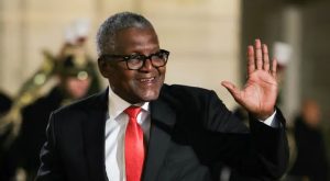 Nigerian multinational industrial conglomerate Dangote Group's CEO Aliko Dangote arrives for a dinner in honour of the President of Nigeria, at the Elysee Palace in Paris, on November 28, 2024. [Photo by Thomas SAMSON/AFP]