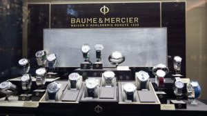 Baume & Mercier watches in the display case of a store in Passeig des Born. Photo: Clara Margais/dpa [Photo by Clara Margais/picture alliance via Getty Images]