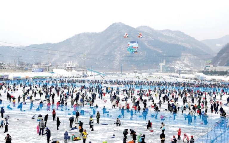Annual ice fishing fest in Hwacheon