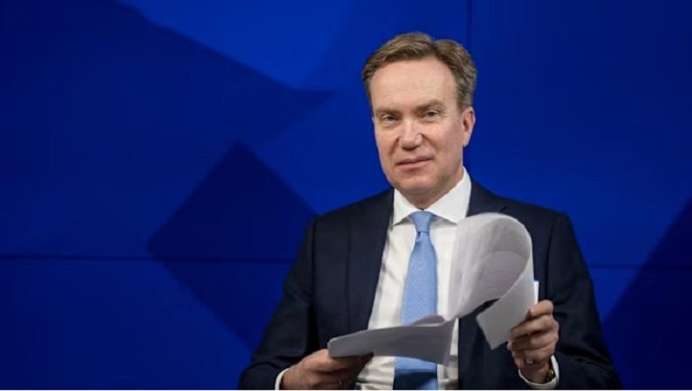 Børge Brende said his decision to step aside after more than eight years in his WEF role came ‘after careful consideration’ © AFP via Getty Images