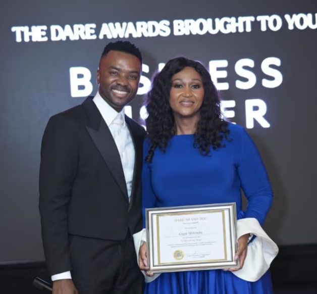 Gugu Mthembu Receiving Award