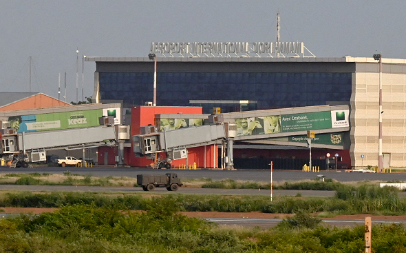 Diori Hamani International Airport in Niamey, Niger,