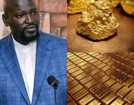 Raw gold in Guinea