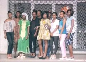 With the princesses from African chieftaincies