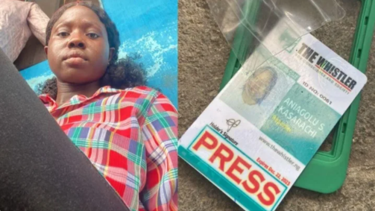 THE WHISTLER newspaper reporter, Kasarahchi Aniagolu