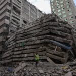 Nairobi police fire tear gas at crowds after 16-storey building collapses